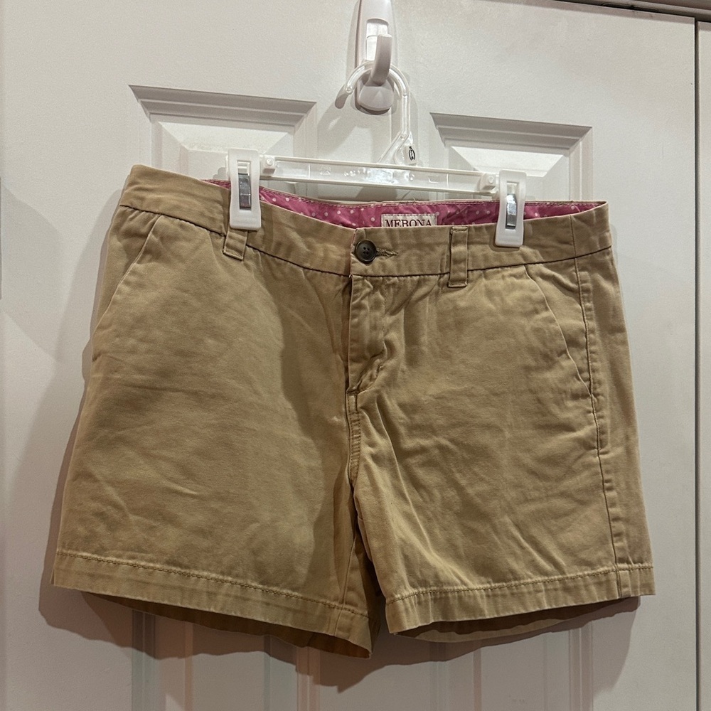 NWOT Merona Tan Women's Cargo Shorts size 8 - Picture 4 of 8